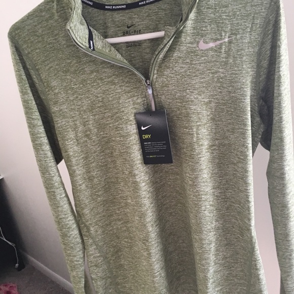Army Green Quarter Zip- Nike - Picture 6 of 7